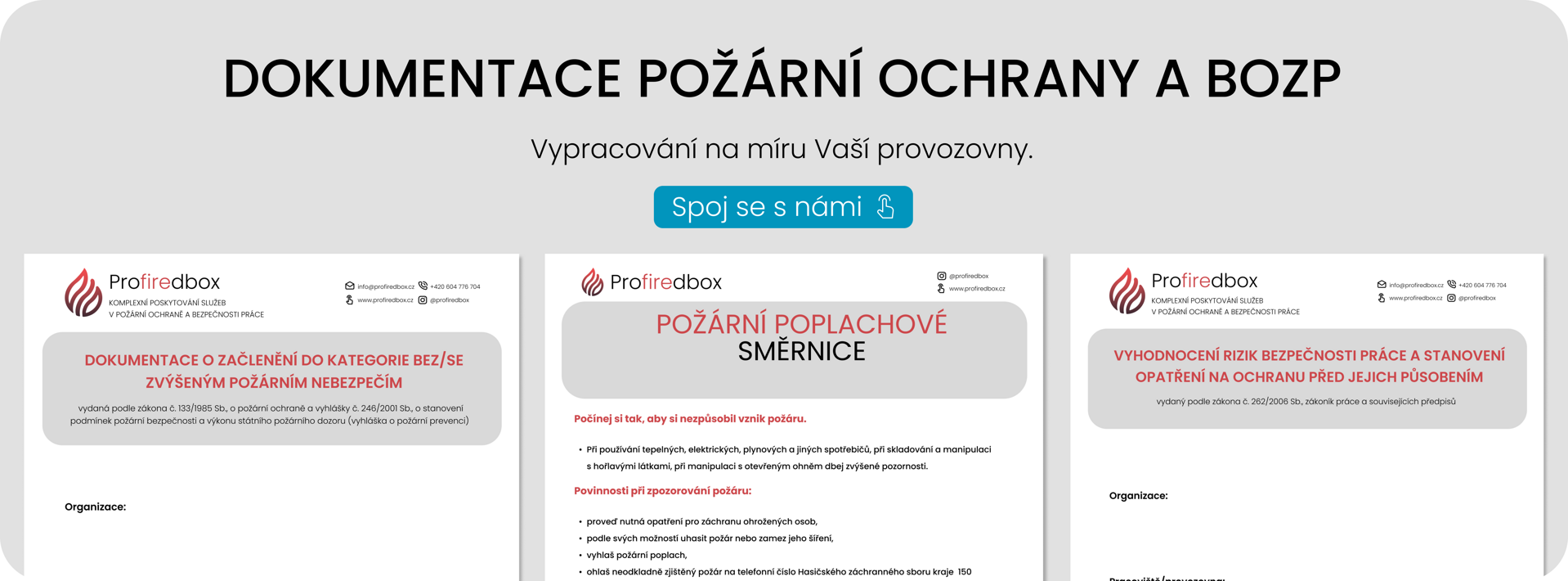 Dokumentace PO a BOZP