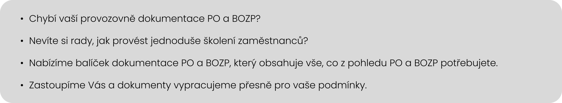 dokumentace PO
