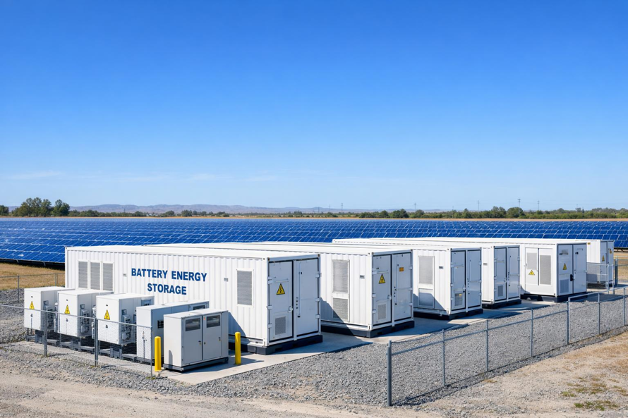Bateriové úložiště BESS u fotovoltaické elektrárny FVE z pohledu požární bezpečnosti